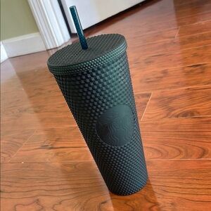 Starbucks Dark Green Limited Edition Spiked Tumbler with Straw